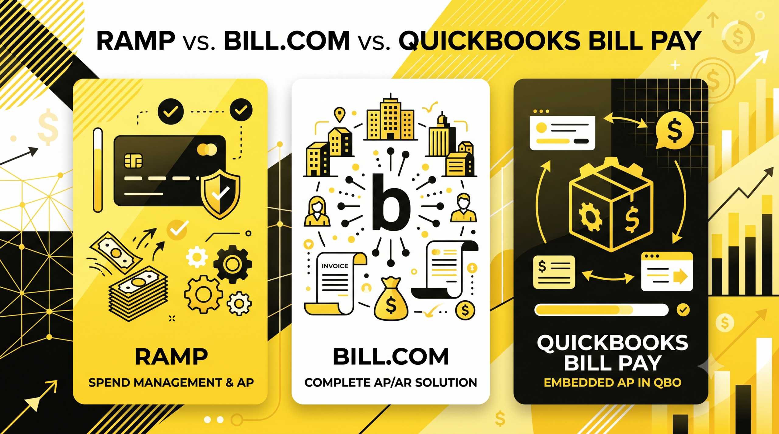 Ramp vs Bill.com vs QuickBooks Bill Pay: AP Tool Comparison
