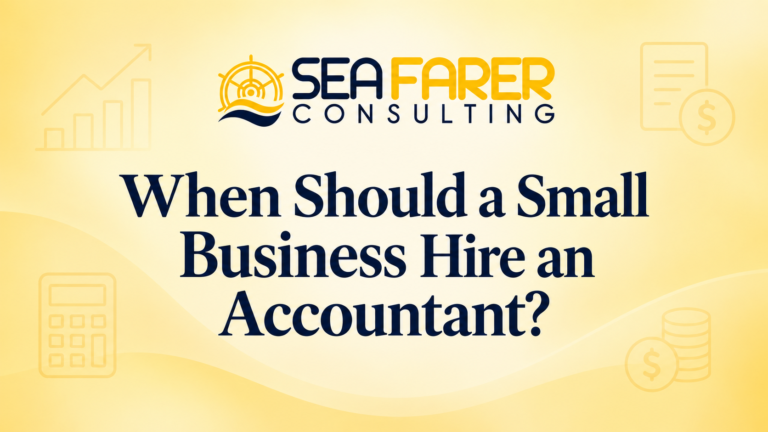 Small business owner reviewing financial statements with an accountant