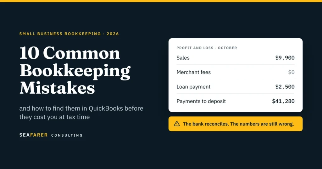 Common bookkeeping mistakes in QuickBooks Online