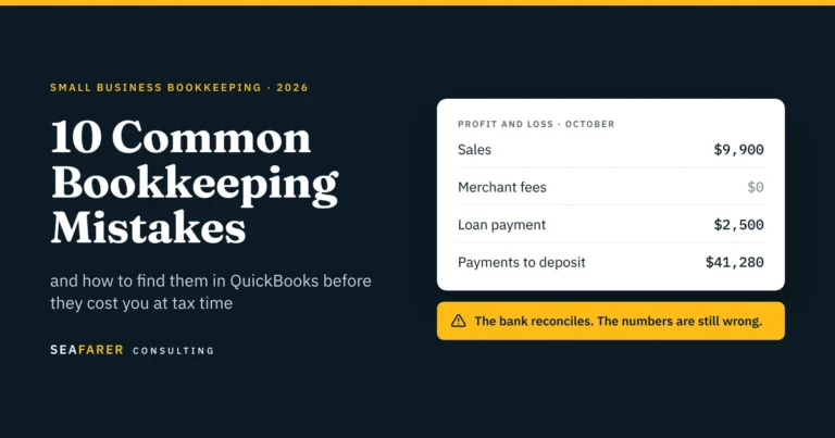 Common bookkeeping mistakes in QuickBooks Online
